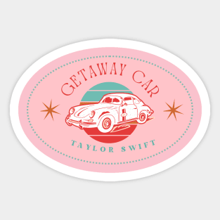 Getaway Car Rep TV Sticker